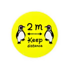 This is Mine（ディスイズマイン）のマゼランペンギン好きのためのソーシャルディスタンス Tin Badge