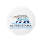 Hustle Hockeyのアイスホッケー リパブリック Tin Badge