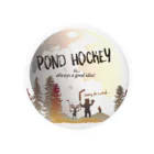 Hustle HockeyのPond Hockey Moon Stars 缶バッジ