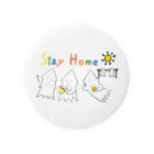 モンゴイカンパニー　販売部のSTAY HOME モンゴイカ Tin Badge