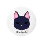 enu. のHey, laugh!(黒猫) Tin Badge