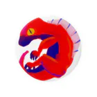 白ごはんのSmall Dragon 赤 Tin Badge