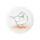 まめるりはことりのセキセイインコ　レティ【まめるりはことり】 Tin Badge