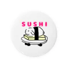 mamiwaのZooっと おんらいんSHOPのSUSHIうさぎ Tin Badge