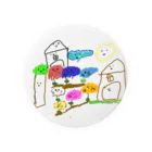 ジンベエザメがすきのお家さんと兄弟のお花さんたち Tin Badge