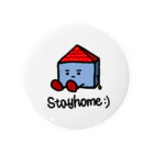 gon_213のStayHomeくん Tin Badge