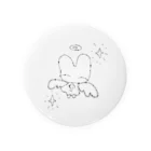 猫と睡眠薬のうさちゃん天使 Tin Badge