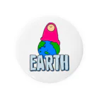 フトンナメクジのEARTH - チキュウ 缶バッジ