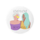 RIRI_designのLOVE IS LOVE Tin Badge