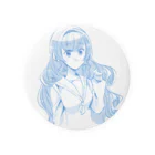 せにょ2y♂の水色少女 Tin Badge