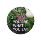 Base Side FarmとAtsueのShopのYou are what you eat  Tin Badge