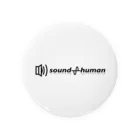 soundhumanのsondhuman LOGO Black Tin Badge