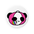 248-nijiya-のレインボーペイントぱんこちゃん Tin Badge