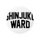 JIMOTOE Wear Local Japanのshinjuku ward　新宿 Tin Badge