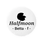 ☆ららくらら☆のHalfmoon Betta⑤Black Tin Badge