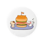 まめこ'ずショップのcatsバーガー 缶バッジ