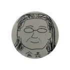 のじつとむの会長 Tin Badge