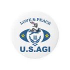 ビースリーのU.S.AGI(ウサギ) 缶バッジ