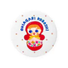 のぐちさきのOKIAGARI KOBOSHI(ドット) Tin Badge