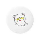 はちよんごのとけるしろねこ Tin Badge