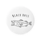 Aliviostaのブラックバス ゆるい魚イラスト #2 釣り Tin Badge