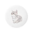 川口の色鉛筆風の猫 Tin Badge