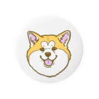 春風工房の秋田犬ハッピースマイル赤毛 Tin Badge