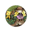 屋根裏ひみつ結社のmecanbaco.『森とネコと少女』 Tin Badge