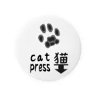 syamadesignの猫press-00 Tin Badge