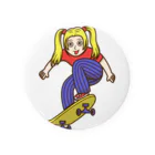 Sophie's storeのスケボー少女 Tin Badge