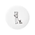 Boston ShopのDog-walking...？ Tin Badge