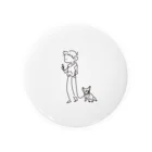 Boston ShopのDog-walking細 Tin Badge