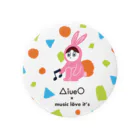 ラビッツマーケット＠音楽メディアの公式グッズのAiueO×ミューラビコラボ（ラビ） Tin Badge