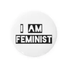 22Oclockのフェミニスト I AM FEMINIST 缶バッジ