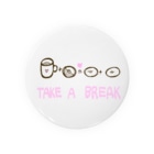 数学女学生のドーナツ Tin Badge
