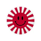 nya-sukeのRising sun (smile red) 缶バッジ
