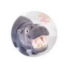 羊毛けだまkanaのカバさんのdaisukidayo！ Tin Badge