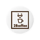 イヤフォンの28coffeeステッカー 缶バッジ