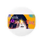 lifejourneycolorfulのThink Colorful Tin Badge