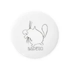 okmfamilyのチンチラ“NADERO”缶バッジ Tin Badge