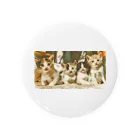 ねこまみれの4bro Tin Badge