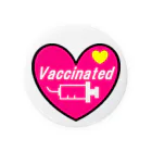 ワクチン接種済みアイテム💕のワクチン接種済み 缶バッジ