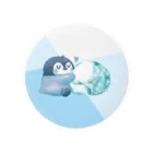 オムタマスタジオの氷とペンギン Tin Badge