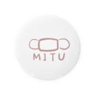 カジキの一本釣りのmitu3 Tin Badge