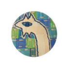 ぐら(GURA)ののびーるオオカミ Tin Badge