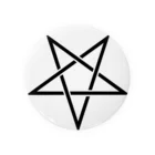 DRIPPEDのSATANIC PENTAGRAM-サタニック・ペンタグラム-ロゴ 缶バッジ