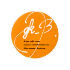 gk_Breath.のボックスロゴ。(Orange) Tin Badge