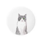 shizooの白黒はちわれのねこ Tin Badge