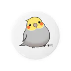 *KAKAPO*の*KAKAPO*のふんわりオカメインコちゃん(のまる) Tin Badge