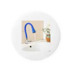 Shaoxing Shangyu Hongchen Sanitary Ware Co., Ltd.のRoyal Blue Chrome Plating Kitchen Faucet HC1004 缶バッジ